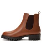 Chelsea Boots en Cuir Estelle camel