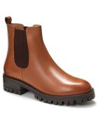 Chelsea Boots en Cuir Estelle camel