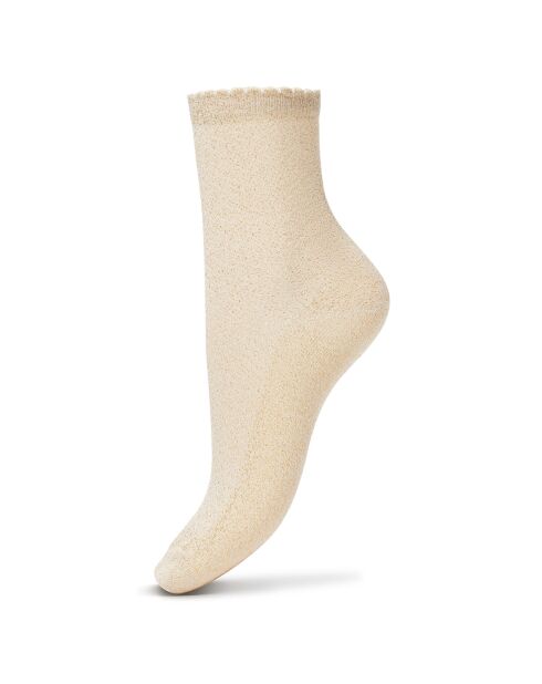 2 Paires de chaussettes beige/vert