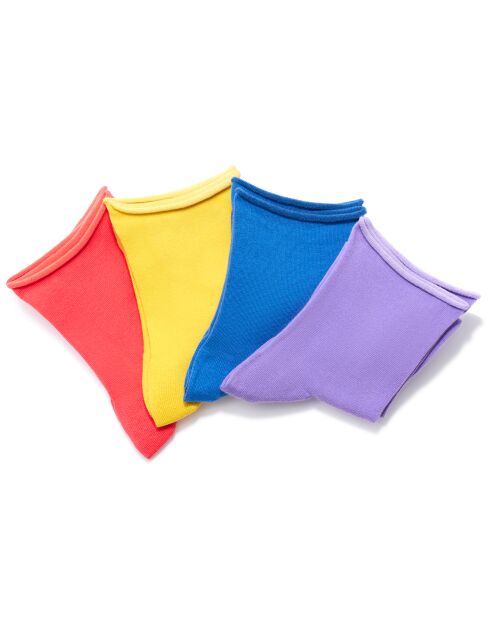 4 Paires de chaussettes multicolores