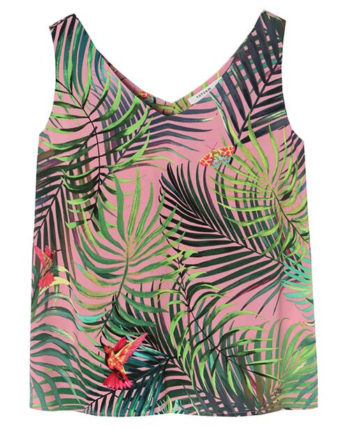 Mehrfarbige Ama-Bluse