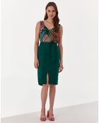 Robusta groene rok van 100% linnen