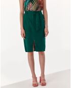 Robusta groene rok van 100% linnen