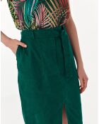 Robusta groene rok van 100% linnen