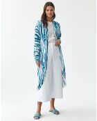 Moko blaue lange Weste