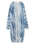 Moko blaue lange Weste