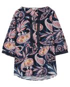 Marineblauwe blouse Mizuria