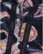 Marineblauwe blouse Mizuria