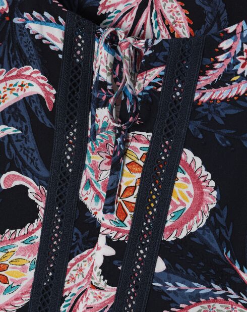 Marineblauwe blouse Mizuria