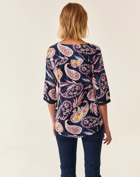 Marineblauwe blouse Mizuria