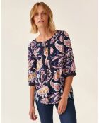 Marineblauwe blouse Mizuria