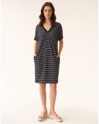 Vestido de punto Yoli azul marino