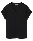 Zwarte gebreide blouse Nira