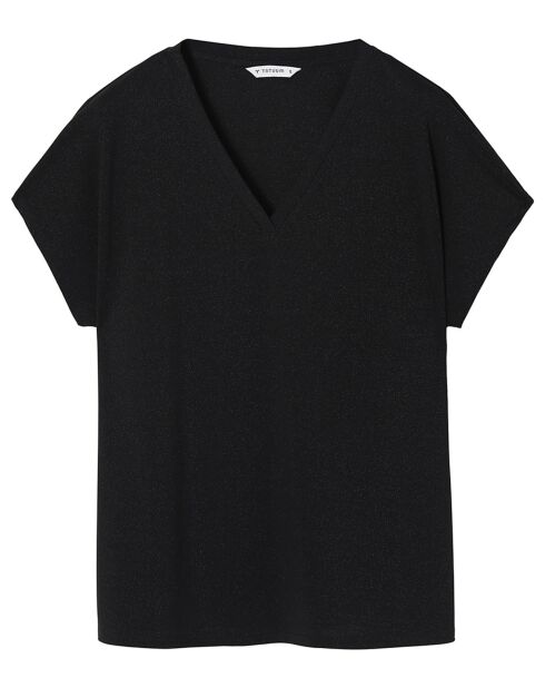 Zwarte gebreide blouse Nira