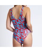 Maillot de bain 1 Pièce Hawaii turquoise