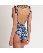 Maillot de bain 1 Pièce Cachemire bleu océan