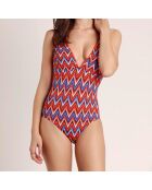 Maillot de bain 1 Pièce ethnique orange