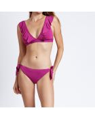 Maillot de bain 2 Pièces triangle violet