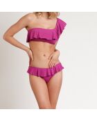 Maillot de bain 2 Pièces asymétrique violet