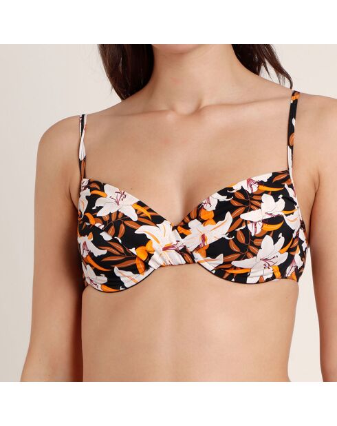 Veelkleurig tweedelig Sunset Jungle Underwire badpak