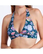 Maillot de bain 2 Pièces Halter night bleu océan