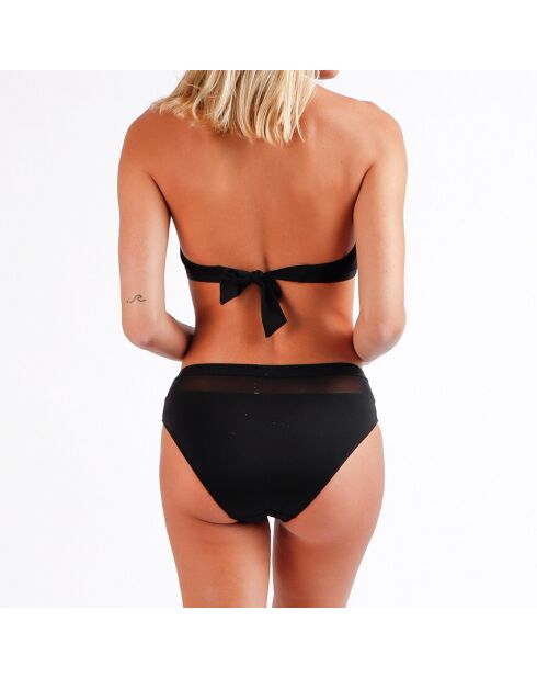 Zwart halter 2-delig badpak