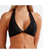 Zwart halter 2-delig badpak