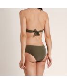 Maillot de bain 2 Pièces bandeau Shiny Paradise vert olive