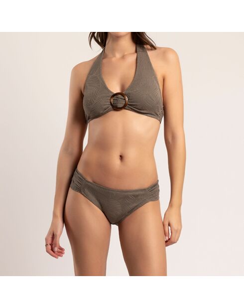 Bañador verde caqui de 2 piezas