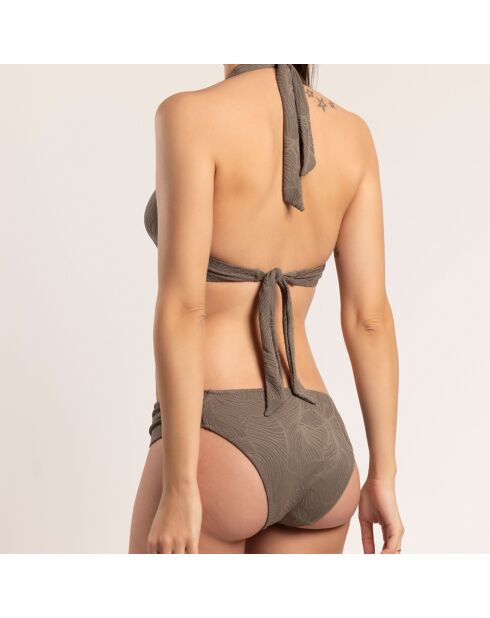 Bañador verde caqui de 2 piezas