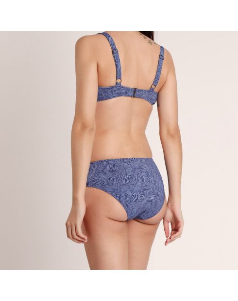 Maillot de bain 2 Pièces à armatures et ajouré bleu