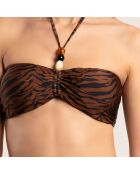 Traje de baño con diadema Savage me marrón de 2 piezas