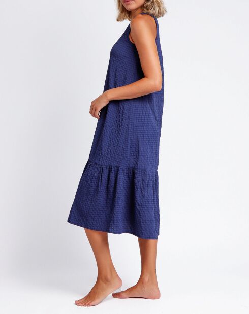 Robe longue Palomita bleu marine