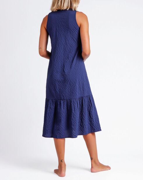 Robe longue Palomita bleu marine