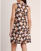 Robe sans manches Sunset jungle multicolore
