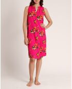 Robe sans manches fuchsia