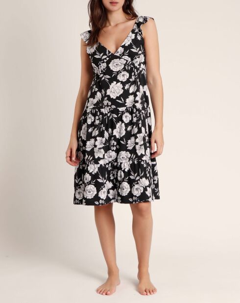 Robe de plage sans manches noire