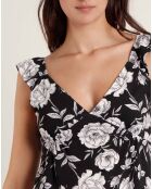 Robe de plage sans manches noire
