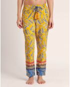 Pantalon de plage Hippie jaune
