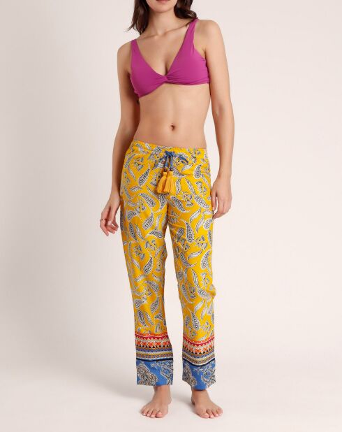 Pantalon de plage Hippie jaune