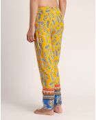 Pantalon de plage Hippie jaune