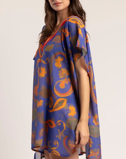 Lilafarbenes Kaftankleid