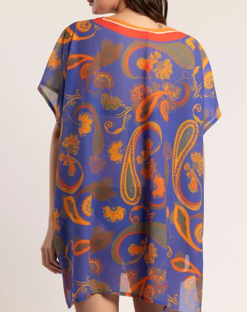 Robe caftan violette