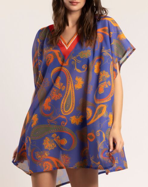 Robe caftan violette