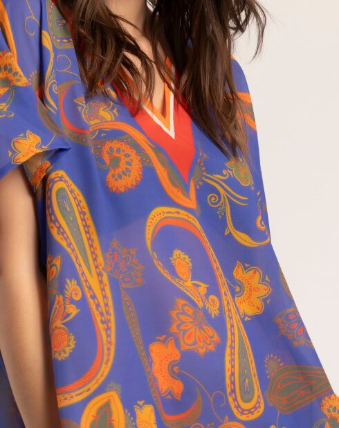 Robe caftan violette