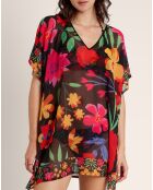 Robe caftan Twilight garden multicolore