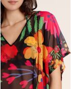 Robe caftan Twilight garden multicolore