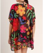 Robe caftan Twilight garden multicolore