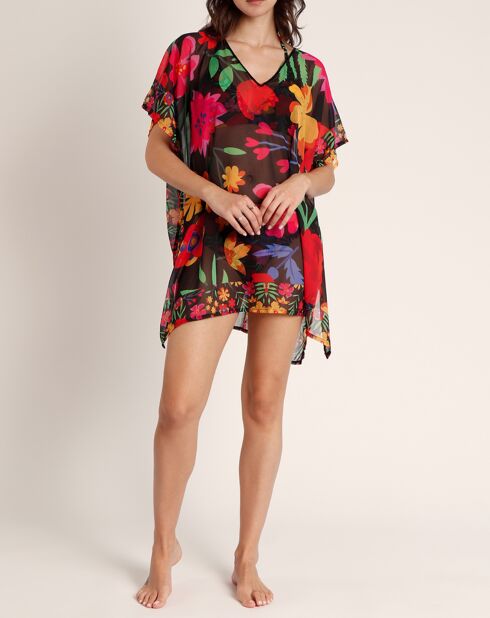 Robe caftan Twilight garden multicolore
