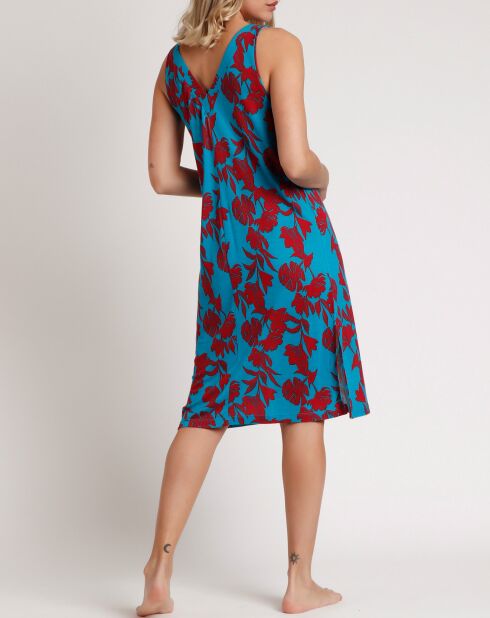 Türkisfarbenes ärmelloses Kleid